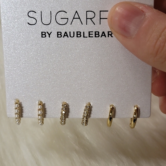 BaubleBar Jewelry - Baublebar sugar fix 3 pack small hoop earrings